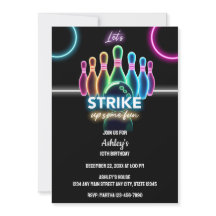 Fun Neon Glow Night Bowling Geburtstag