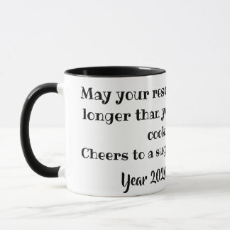Fun New Year Wishes Mug Tasse