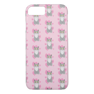 Fun Niedlich Gray Cat Liebe Cartoon Case-Mate iPhone Hülle