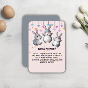 Fun Niedlich Hoppers Bunny Baby Dusche Begleitkarte