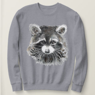 Fun Niedlich Watercolor Raccoon Jazz Hand Spaß Sweatshirt