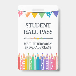 Fun Niedliche Farbstifte Studentenpass Ausweis