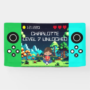 Fun Novelty Computer Game Geburtstagsparty Banner