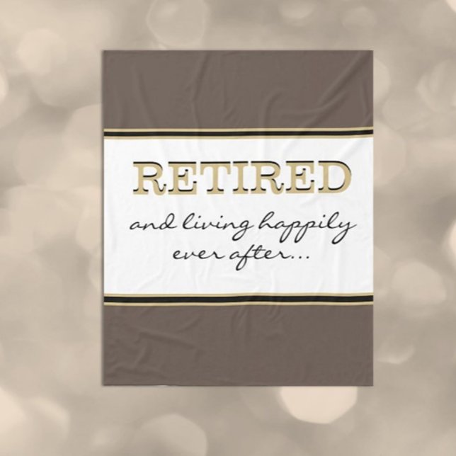 Fun Novelty Retirement Geschenk Fleece Blanket (Von Creator hochgeladen)