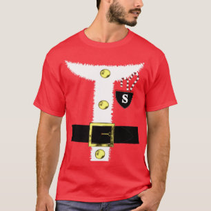 Fun Novelty Weihnachten Weihnachtsmann Kostüm Gra T-Shirt