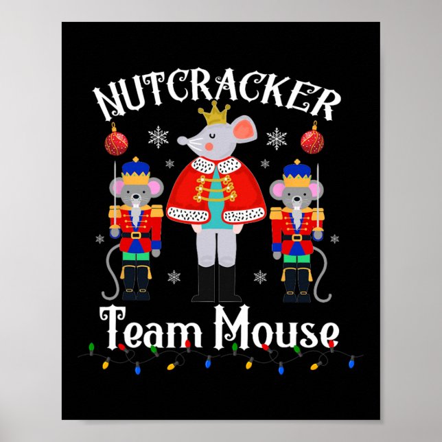 Fun Nutcracker Soldier Toy Weihnachtsmannschaft Mo Poster (Vorne)