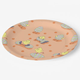 Fun Oaster Chick Paper Plate Pappteller