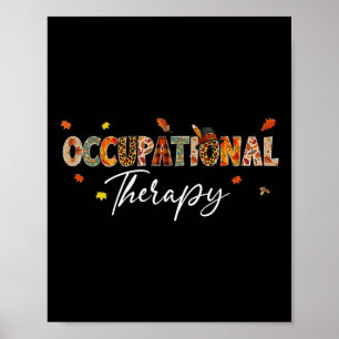 Fun Occupational Therapy Pumpkin Herbst Bäume fall Poster