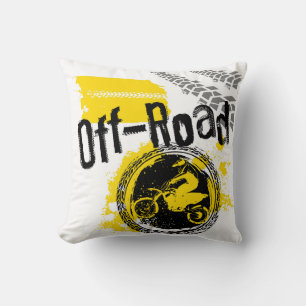 Fun Off-Road Dirt Bike Mini Poster Kissen