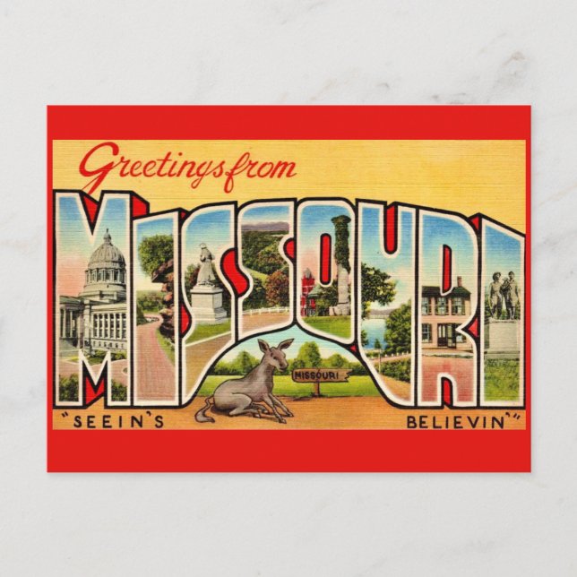 Fun Old Missouri Grußkarte Postkarte (Vorderseite)