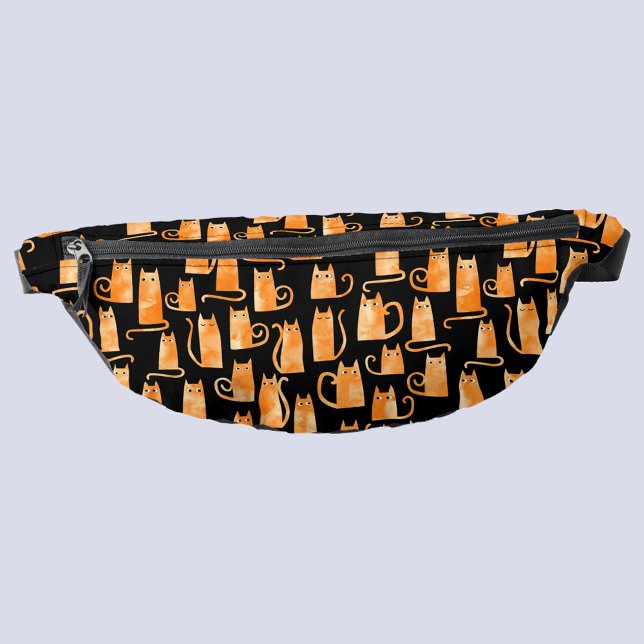 Fun Orange Cat Bauchtasche (Orange ginger cat fanny pack)