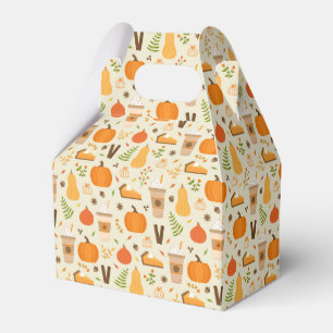 Fun Orange Fall Pattern Geschenkschachtel