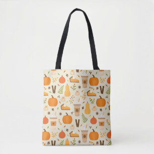 Fun Orange Fall Pattern Tasche