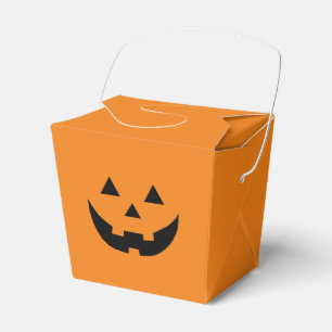 Fun orange Kürbislaterne Kürbisgesicht Halloween Geschenkschachtel