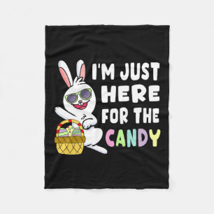 Fun Ostersonne Ich bin gerade hier für Ostern Cand Fleecedecke