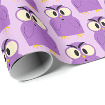 Fun Owl Muster Lila Lavendel
