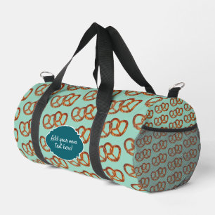 Fun Paarte Bretzels Food Theme mit benutzerdefinie Duffle Bag