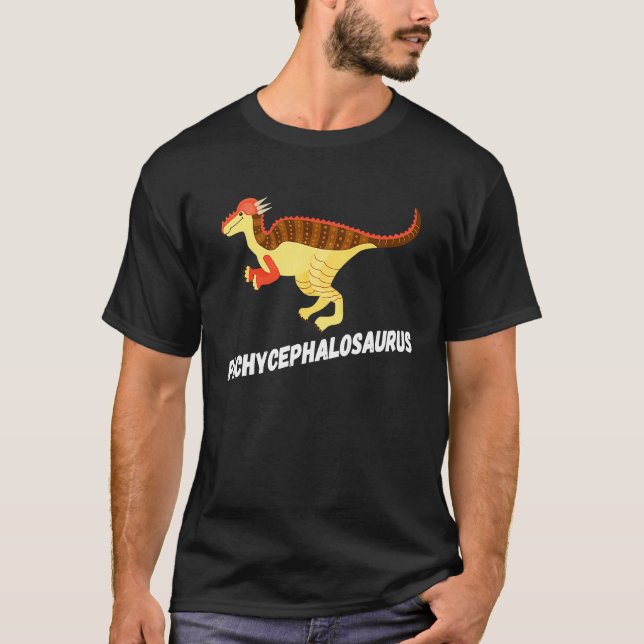 Fun Pachycephalosaurus Dinosaur T-Shirt (Vorderseite)