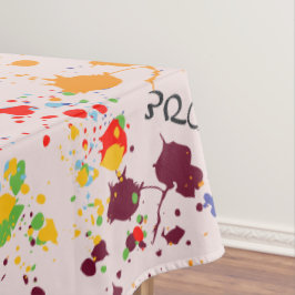 Fun Paint Tropfens Farbenfrohe Frühlingsblende Lie Tischdecke