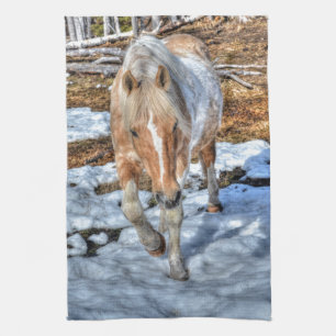 Fun Palomino Paint Ranch Pferd Tierliebhaber Foto Handtuch
