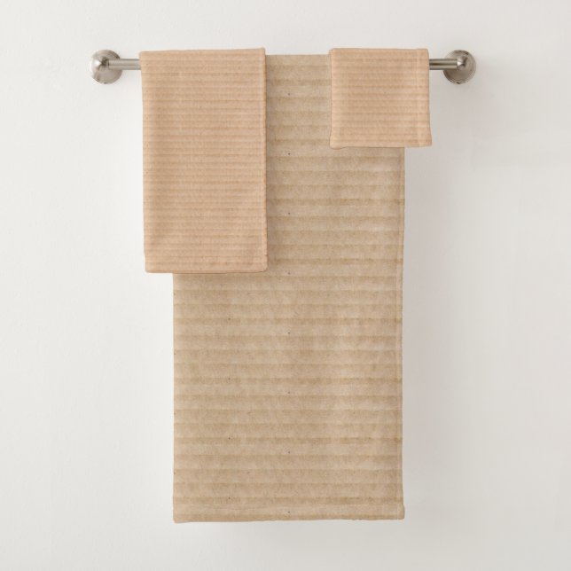 Fun Pappe Box Textur Muster Badhandtuch Set (Insitu)