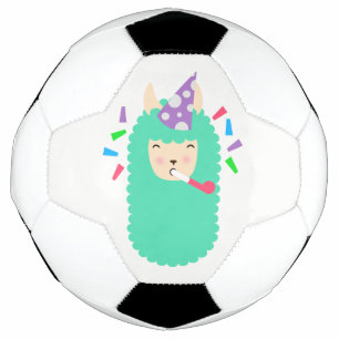 Fun Party Emoji Llama Fußball