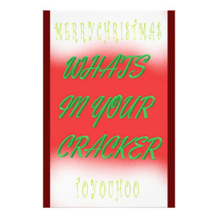 Fun Party Weihnachtsdesign rot grün Fotodruck