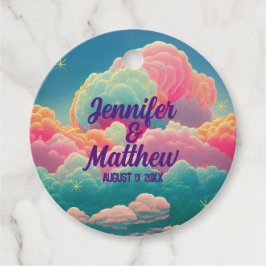 Fun Pastel Cotton Candy Clouds Geschenkanhänger