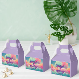 Fun Pastel Cotton Candy Clouds Geschenkschachtel