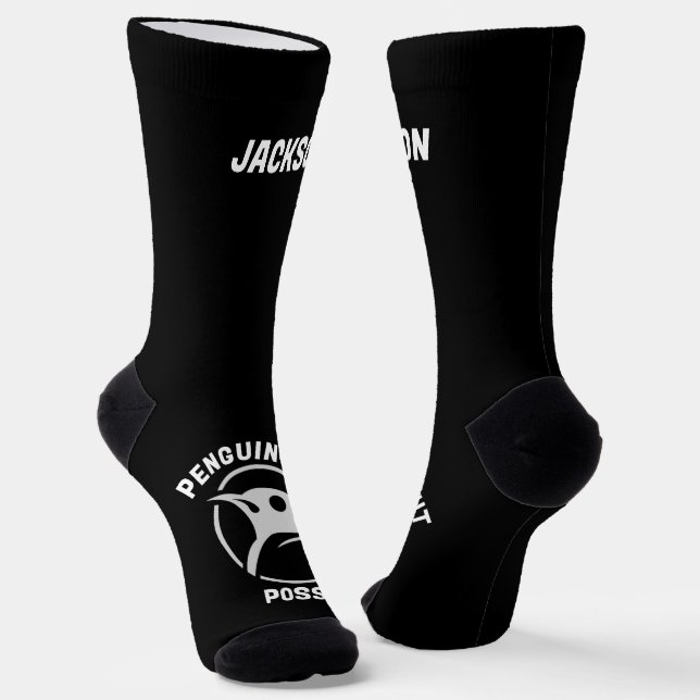 Fun Penguin-Anzug Posse Socken (Gewinkelt)