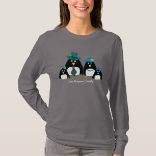 Fun Penguin Familie von 4 Weihnachtssüßhemden T-Shirt