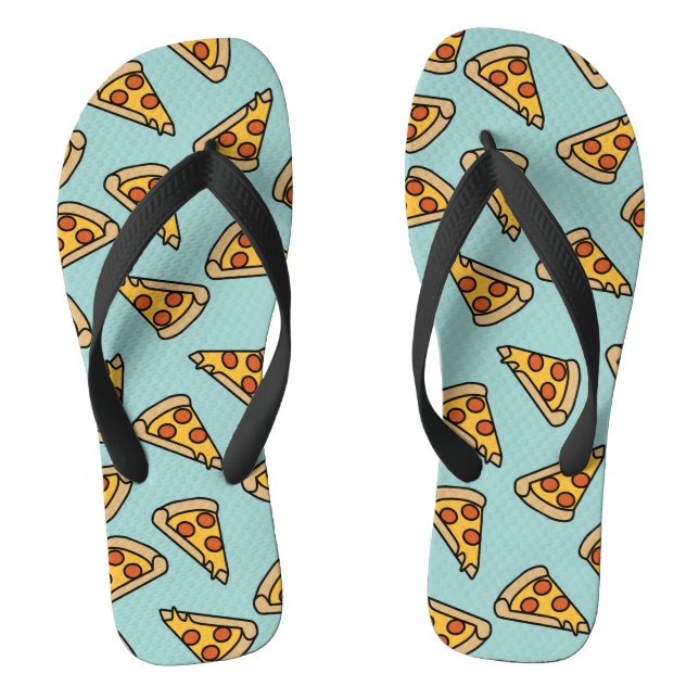 Fun Pepperoni Pizza Flip Flops (Fußbett)