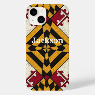 Fun Personalisiert iPhone Case Maryland Flag Graph