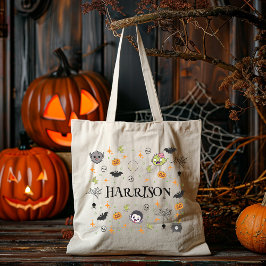 Fun Personalisiert Monster Trick-or-Leckerei Tote  Tragetasche
