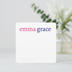 Fun Personalisierte Monogrammierte Stationery Einladung