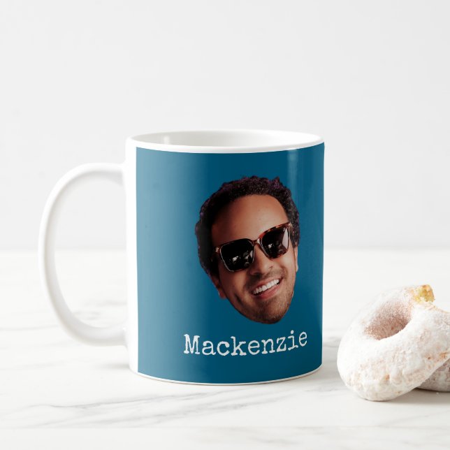 Fun Personalized Face Photo Kaffeetasse (Mit Donut)