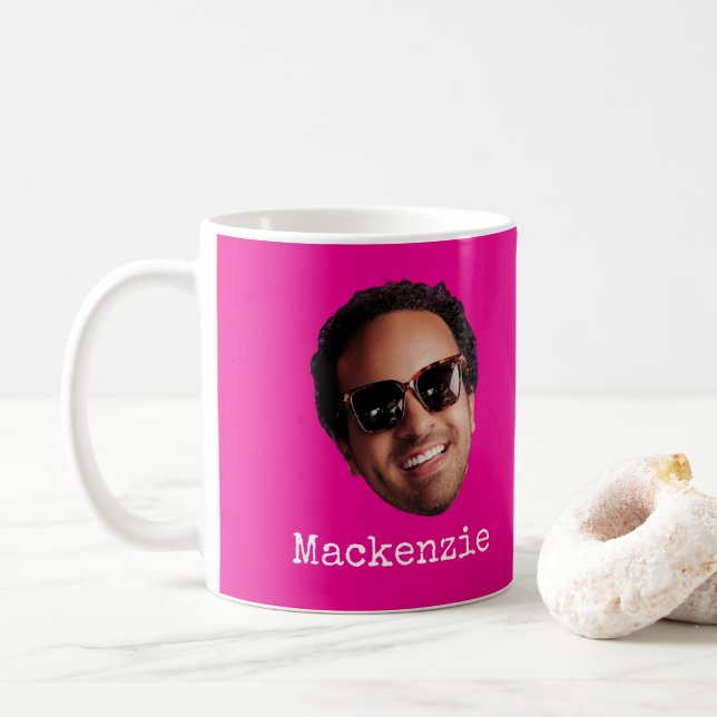 Fun Personalized Face Photo Kaffeetasse (Mit Donut)