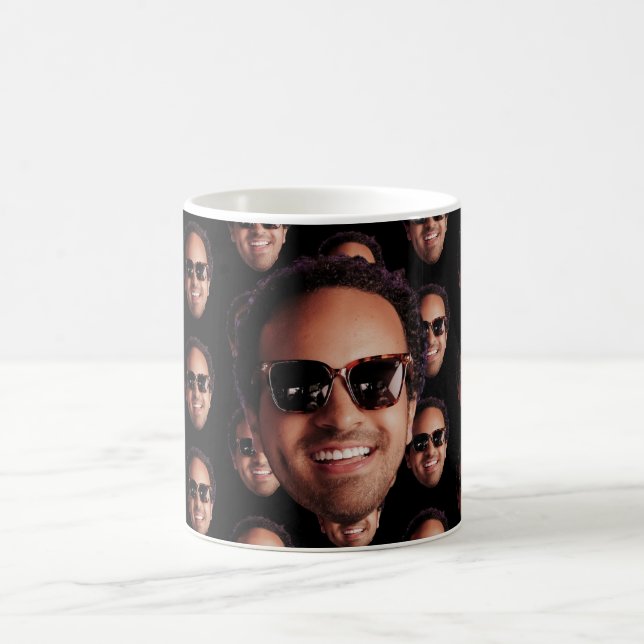 Fun Personalized Face Photo Kaffeetasse (Mittel)