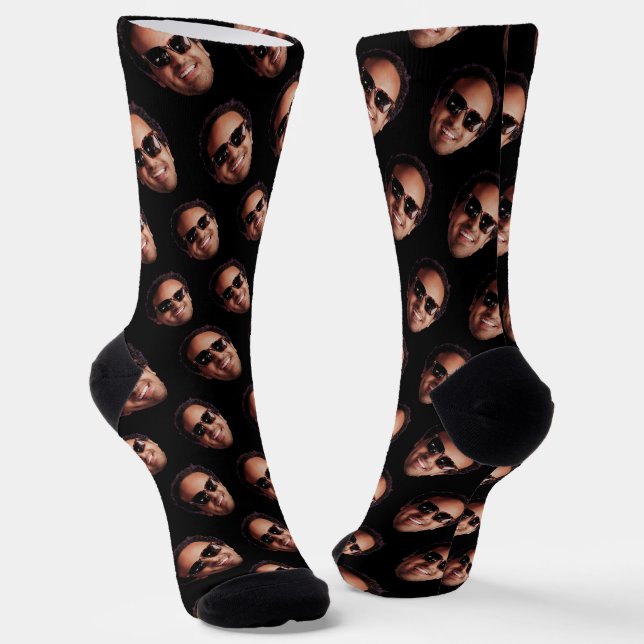 Fun Personalized Face Photo Socken (Gewinkelt)