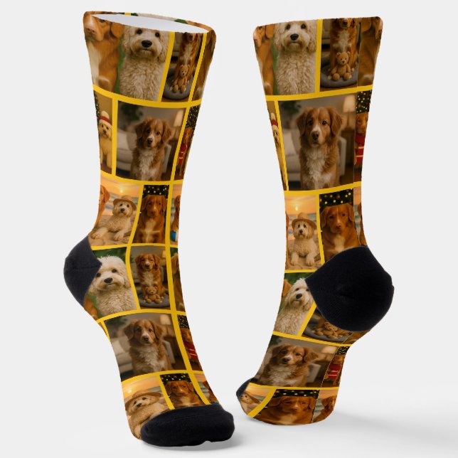Fun Personalized Photo Socken (Gewinkelt)