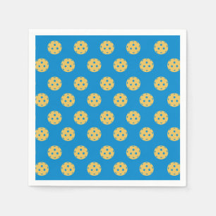 Fun Pickleball Pattern Pickleball Party Serviette