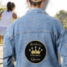 Fun Pickleball Queen Crown Anfangsname