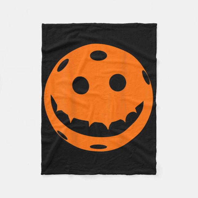 Fun Picklell Halloween Pumpkin Ck Print Fleecedecke (Vorderseite)