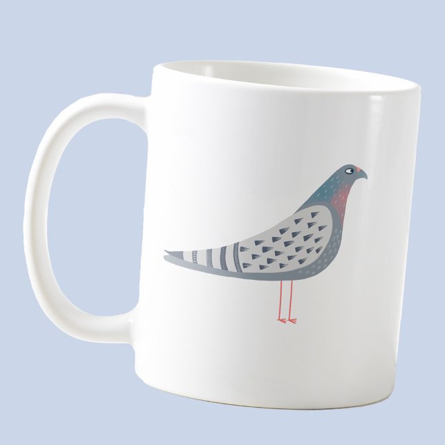 Fun Pigeon Kaffeetasse (Fun pigeon coffee mug for bird fanciers)