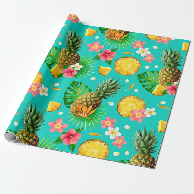 Fun Pineaple Geschenkpapier (Ungerollt)