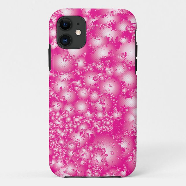 Fun PINK Abstrakt Ink Super Splash Muster Case-Mate iPhone Hülle (Rückseite)
