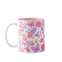 Fun Pink Butterfly, Cupcake, Candy Pattern