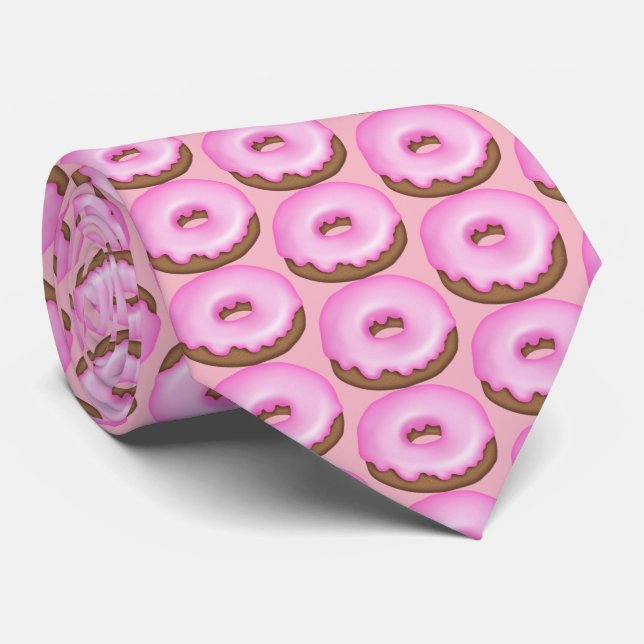 Fun pink eisgestopfte Backbäckerei Krawatte (Gerollt)