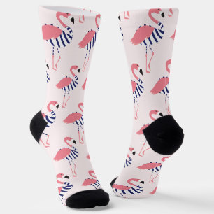 Fun Pink Flamingo Swimsuit Muster Tier Socken