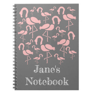 Fun Pink Flamingo Vogelkunst Notizblock
